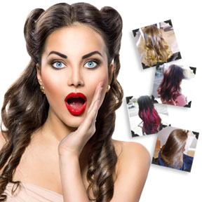 Before and After Gallery of Haircuts, Color and Extensions